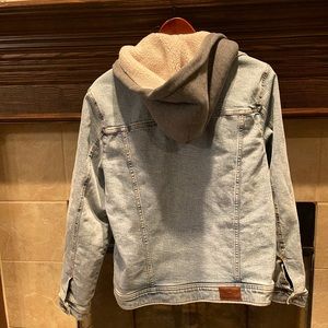 Hollister Blue Jean Jacket with Hood